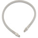 Universal Stainless Steel Braided Oil Line — 11/32" ID, 24" L, 1/8" NPT, Chrome