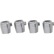Hose Finishers — 4 Pack, Silver Anodized