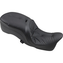 Backrest Compatible 2-Up Leather Touring Seat — 80 cm (31-1/2"), Black