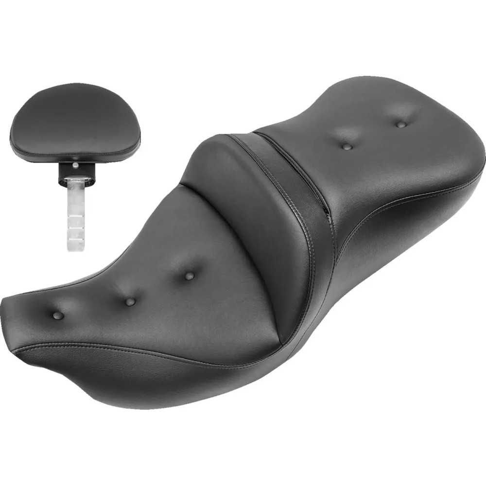 Extended Reach RoadSofa™ Seat — 17-1/2" driver length, 14-1/2" driver width, moves driver 2", Black