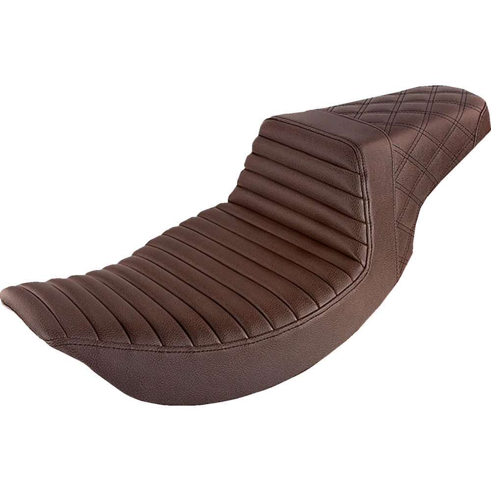 Step-Up Seat — 31 in overall, 15-3/4 in driver length, 12 in driver width, Brown