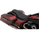 Predator 2-Up Seat — 30-1/2" overall, 10-1/2" driver width, Black/Silver