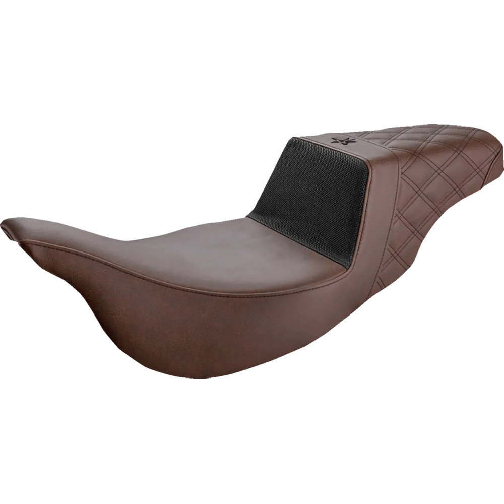 Unknown Industries Extended Reach Performance Gripper Seat — 40.5 cm (16"), 29 cm (11-1/2"), Standard fit, Brown