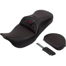 Honeycomb Roadsofa™ Seat — 78.5 cm (31") overall, 39.5 cm (15.5") driver, Black, Red