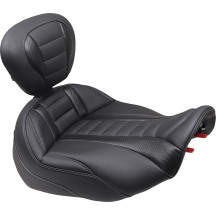 Asiento Solo Deluxe Touring — 39.5 cm (15-1/2"), negro, incrustación de fibra de carbono