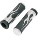 Puños Flameados — 25.4 mm (1\"), negro/cromo