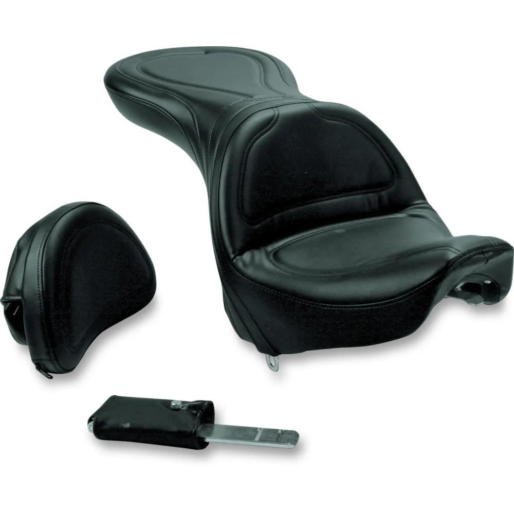 Explorer™ Seat — Black, 77.5 cm, fits Softail Deluxe FLSTN