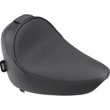 Backrest Compatible Solo Seat — 47 cm overall length, 30.5 cm rider length, 28 cm rider width, Black