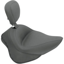 Wide Solo Seat with Removable Backrest — 15 in L, 16 in W, Backrest 7 in H×12 in W, Black
