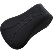 Dominator Pillion Pad — 38 cm rear seat length, 23.5 cm rear seat width, Black