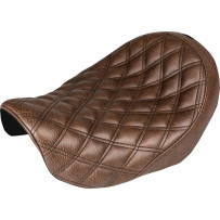 Renegade Lattice Stitch Solo Seat — 39.5 cm length, 30.5 cm width, Brown