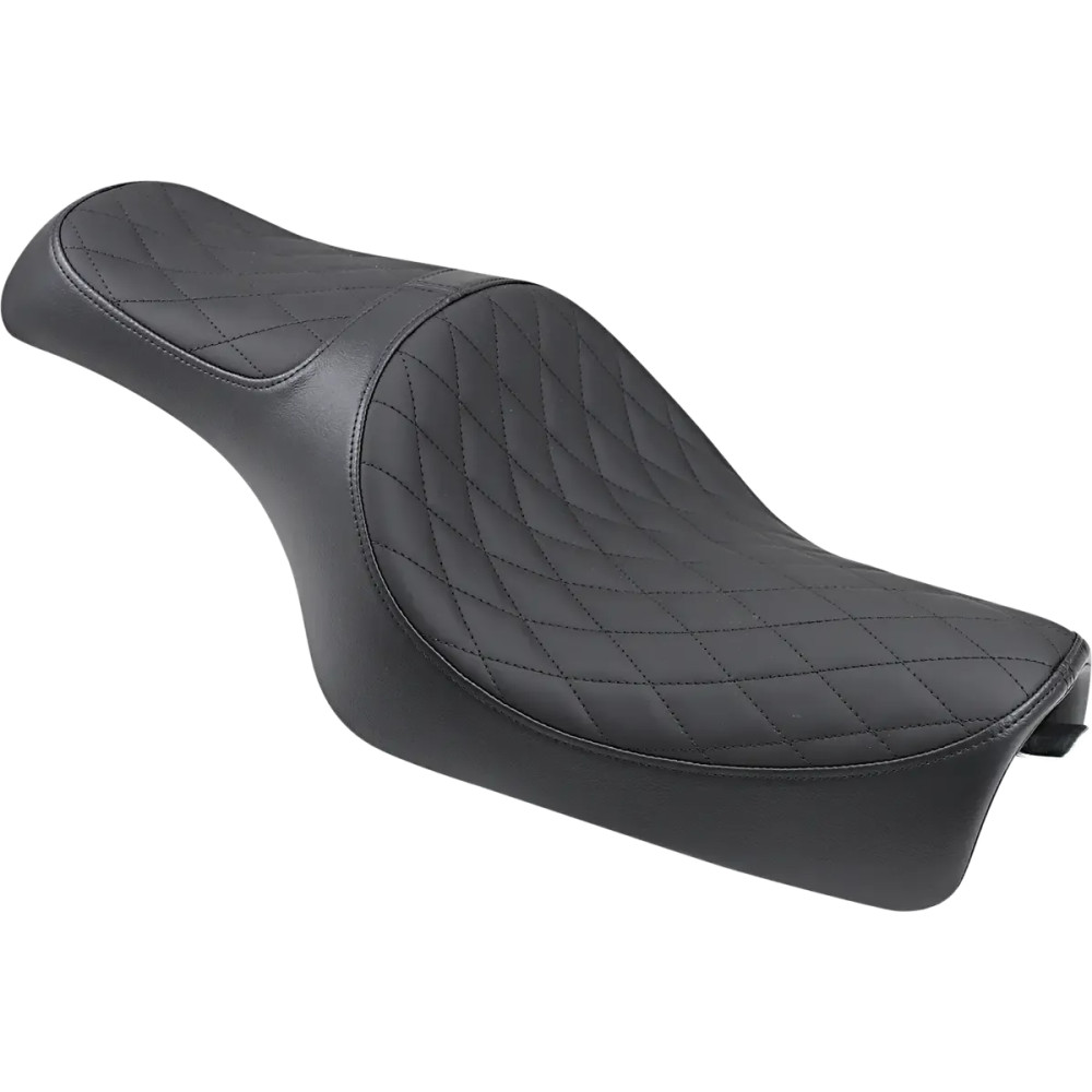 Caballero 2-Up Vinyl Seat — 25-1/2" overall length, Black