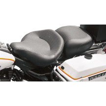 Textured Police Air Ride Seat — Solo, 11.5" rear length, 13.5" rear width, Black
