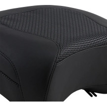 Textured Police Air Ride Seat — Solo, 11.5" rear length, 13.5" rear width, Black