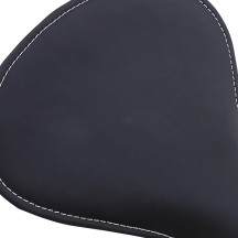 Asiento solo grande de muelle de perfil bajo — 29 x 31 cm, 12.7 mm, Negro