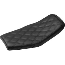Eliminator Carbon Fiber Solo Seat — 18-3/4 in L, 9 in W, 1-1/4 in thick, Black