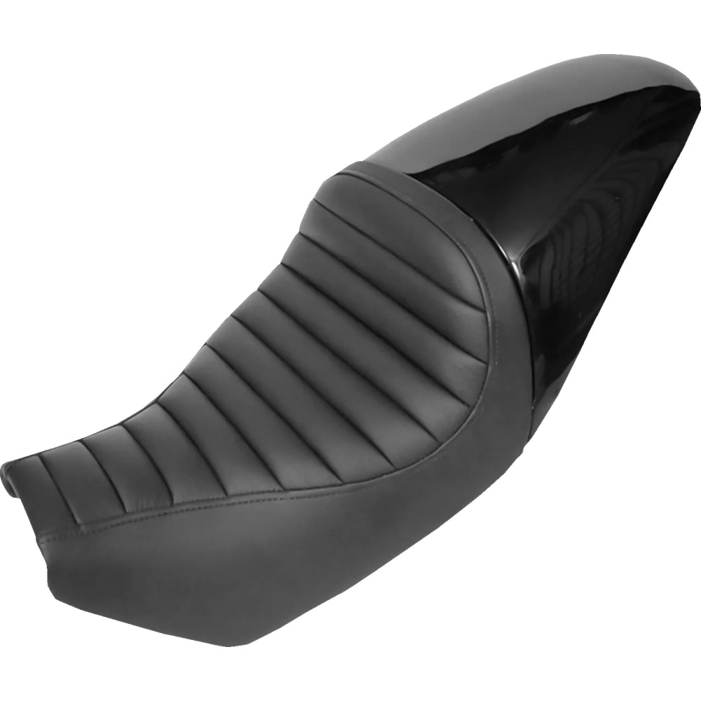 Full Fender Solo Leather Seat — 63.5 cm (25") overall, 34.5 cm (13-1/2") driver, 24 cm (9-1/2") width, Black