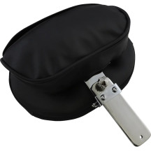 EZ Glide II™ Convertible Backrest — Black, Chrome