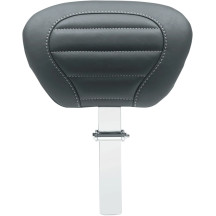 Deluxe Touring Driver Backrest — Black, Gray