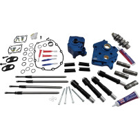 Cam Chest Kit for M8 — water-cooled, chain, gloss black pushrod tubes