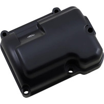Transmission Cover — transmission end, black, each