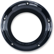 Scorpion Derby Cover — 5-hole, black powder-coated