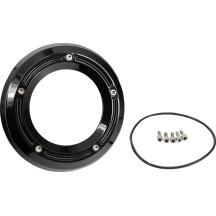 Assault Derby Cover with Window — Black gloss, 6061-T6 aluminum