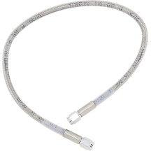 Universal Brake Line — 51 cm (20"), stainless steel, clear-coated, front/rear