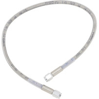 Universal Brake Line — 51 cm (20"), stainless steel, clear-coated, front/rear