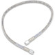 Latiguillo de freno universal — 51 cm (20"), acero inoxidable, plateado con recubrimiento transparente, delantero/trasero