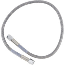 Universal Brake Line — 56 cm (22"), clear-coated silver, front and rear