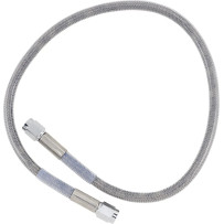 Universal Brake Line — 56 cm (22"), clear-coated silver, front and rear