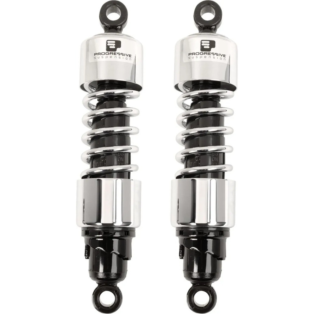412 Series Shocks — 305 mm (12.00") rear, Chrome