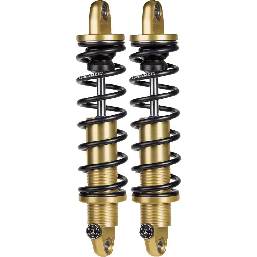 Legend REVO-A Coil Suspension For Dyna Models — 12" extended length, rear, gold