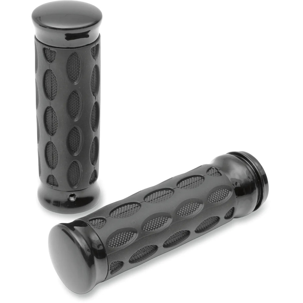 Custom Rubber Grips — 25.4 mm (1") handlebar, Black