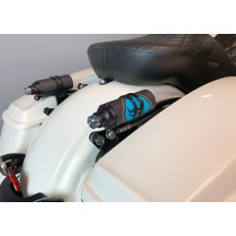 REVO ARC Remote Reservoir External Mount — fits '14–'24 FL Touring, Black