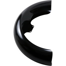 Hugger Series Front Fender — Fits 16", 17", 18", 19" wheels, Black