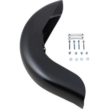 Benchmark Front Fender for Dresser — 6-1/2" fender width, fits 16", 17", 18", 19", Black