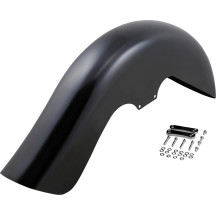 Benchmark Front Fender for Dresser — 6-1/2" wide, fits 26" wheel, raked frame, Black