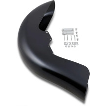 Benchmark Front Fender for Dresser — 6-1/2" wide, fits 26" wheel, raked frame, Black