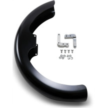 Hugger Series Front Fender with Mounting Blocks for Softail/Dyna — 19" wheel, 41-7/8" contour length, Black