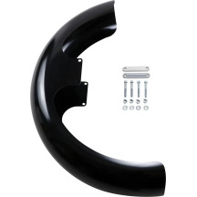 Hugger Series Front Fender — 21", 114 cm (45"), Black