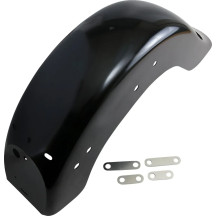 Benchmark Rear Fender — 4" stretch, 45-1/4" contour, 7-1/8" inside mount, Black