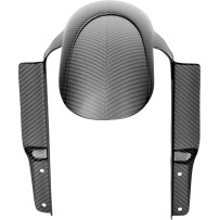 Carbon Fiber Front Fender — Front, Black, Gloss