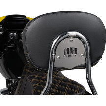 Respaldo desmontable — Altura del cojín 20 cm (8"), Ancho 28.5 cm (11-1/8"), Cromo