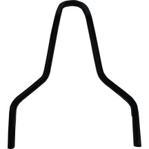 Round Sissy Bar — Black, Gloss