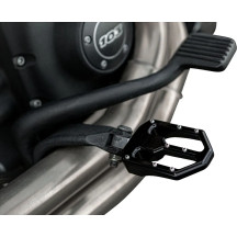 Moto V1 Foot Pegs — 89 mm (3-1/2"), 57 mm (2-1/4"), Male mount, Black