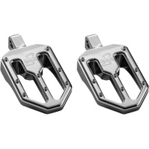 Moto V1 Foot Pegs — 89 mm (3-1/2") x 57 mm (2-1/4"), Male Mount, Gold