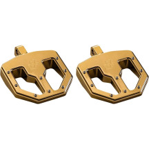 BMX V1 Foot Peg — 95 mm (3-3/4") W x 95 mm (3-3/4") L, Gold