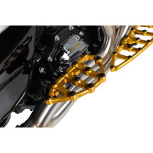 MX Billet Floorboards — 18" length, 5-3/4" width, 19 mm thickness, Gold anodized